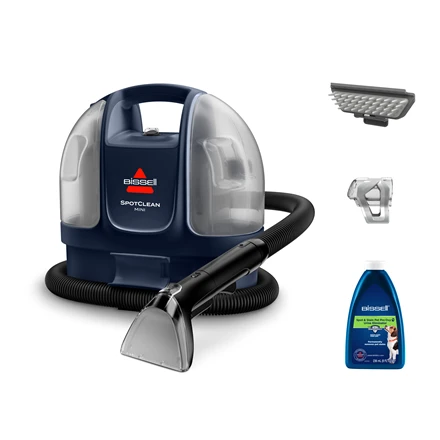 Dulkių siurblys „Bissell SpotClean Mini Pro“ kilimų ir apmušalų skalbyklė, 4149 N, veikimo laikas su laidu, skalbimo funkcija, 280–330 V, vidurnaktis, Mėlyna