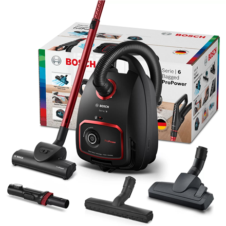 Dulkių siurblys Bosch BGL6POW1 Serie | 6 su maišeliu, ProPower, juodas
