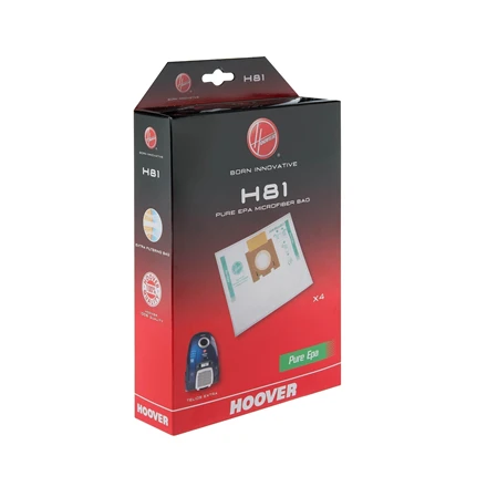 Hoover | Pure Epa microfiber Vacuum cleaner bags | H81, | Baltas