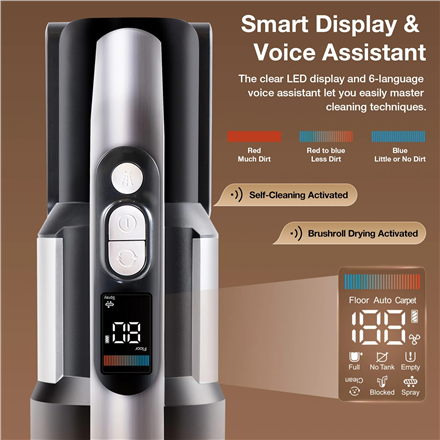 Dulkių siurblys Jimmy Vacuum Cleaner and Washer | PW11 Plus | Cordless operating | Washing function | 400 W | 21.6 V | Operating time (max) 40-75 min | Juodas/Sidabrinis