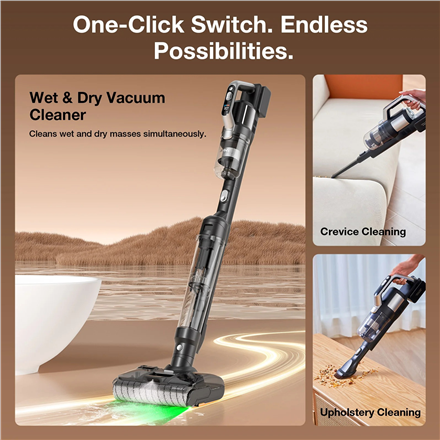 Dulkių siurblys Jimmy Vacuum Cleaner and Washer | PW11 Plus | Cordless operating | Washing function | 400 W | 21.6 V | Operating time (max) 40-75 min | Juodas/Sidabrinis
