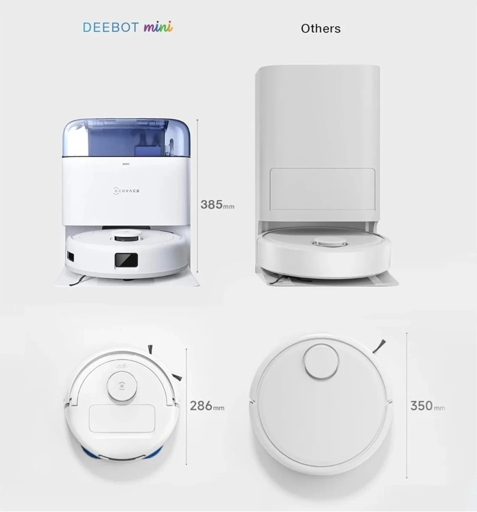 Dulkių siurblys - robotas Ecovacs DEEBOT mini Blue, Baltas