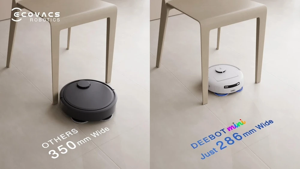 Dulkių siurblys - robotas Ecovacs DEEBOT mini Blue, Baltas