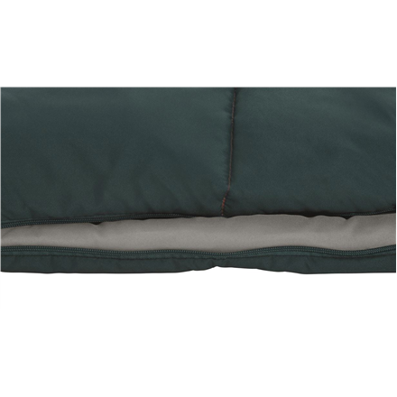 Easy Camp Lengva stovykla | Moon 200 Double | Miegmaišis | 220 x 150 cm | Dviejų krypčių atidarymas - automatinis užraktas, L formos | žalsvai mėlyna