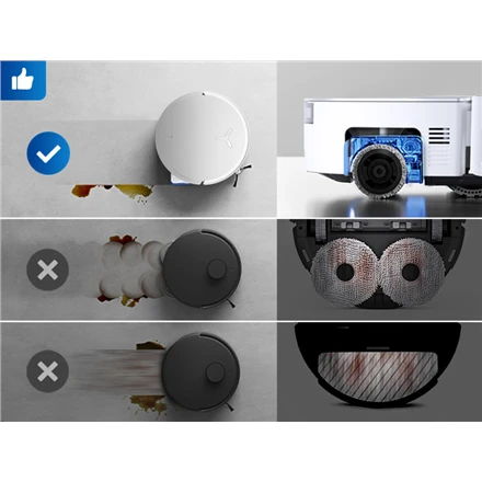 Dulkių siurblys - robotas Ecovacs Deebot X8 Omni, Baltas