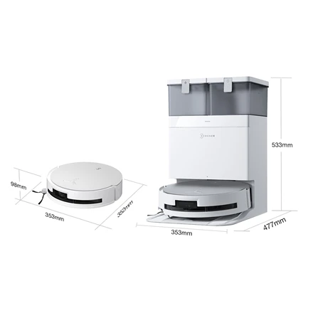 Dulkių siurblys - robotas Ecovacs Deebot X8 Omni, Baltas