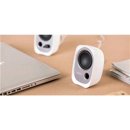 Kompiuterio kolonėlės Edifier R12U 2.0, 4 W, Baltos spalvos