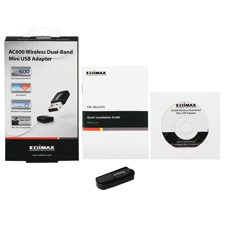 Iiyama „Edimax EW-7811UTC“ belaidis dviejų juostų mini USB adapteris
