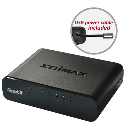Šakotuvas Edimax Switch ES-5500G V3 Nevaldomas, Stalinis kompiuteris, 1 Gbps (RJ-45) jungtys kiekis 5, Maitinimo tipas Vienvietis