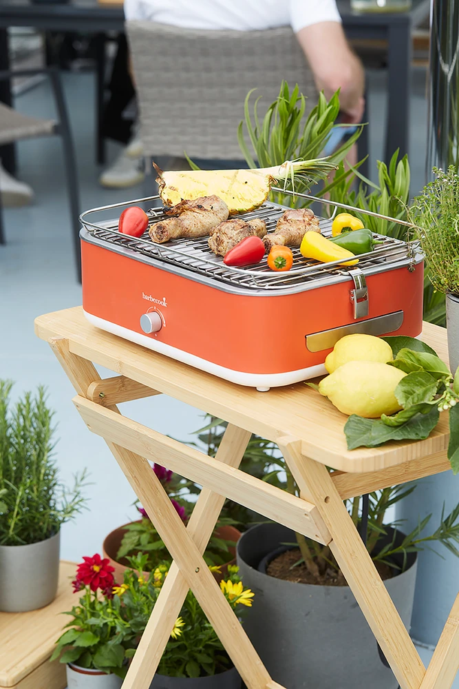 Elektrinis grilis Barbecook E-Carlo, 2500 W, Raudonas