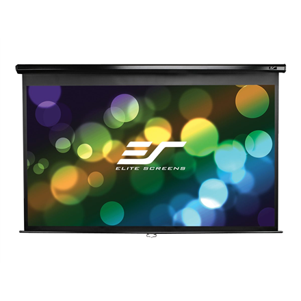 Elite Screens | Manual Series | M113UWS1 | Įstrižainė 113" | 1:1 | Matomo vaizdo plotis (W) 203 cm | Juodas