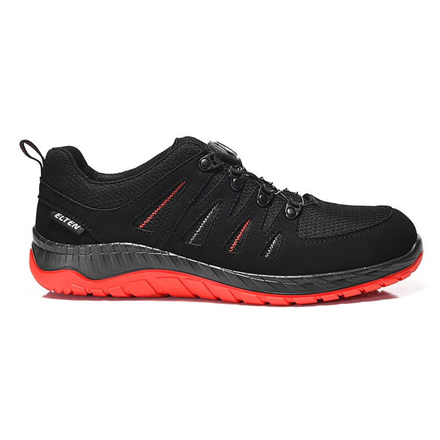 Batai ELTEN Maddox Boa Low ESD S3 SRC, juodi/raudoni 44