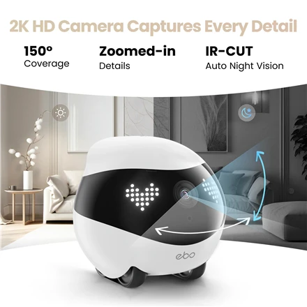 Enabot | Robotas kompanionas | EBO AIR 2 | Kompaktiškas | Maksimali atminties palaikymo talpa 256 GB