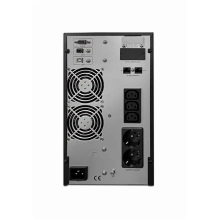 Gembird ENERGENIE Online UPS 3000VA 2x Schuko + 3x IEC lizdas LCD ekranas