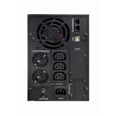 GEMBIRD EG-UPS-PS2000-02 UPS Energenie by 2000VA Pure sine 3x Schuko 3x IEC 230V OUT USB-BF LCD Ekranas