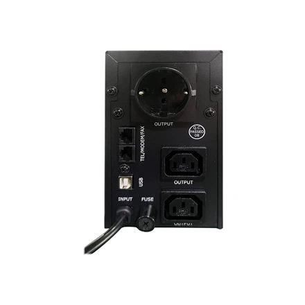 Gembird Energenie | UPS su USB ir LCD ekranu, Juodas | 850 VA | 220 V