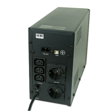 Nezatříděno Energija | Nepertraukiamo maitinimo šaltinis (UPS) su USB ir LCD ekranu | EG-UPS-035 | 2000 VA | 1200 W