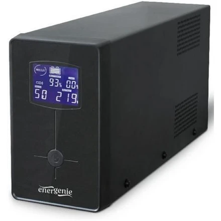 Gembird Energenie | UPS su USB ir LCD ekranu, Juodas | 850 VA | 220 V