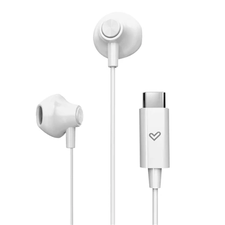 Ausinės Energy Sistem su laidu Earphones | EasyPods Type C | Su mikrofonu | USB-C | Snow