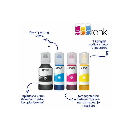Epson | Daugiafunkcinis Spausdintuvas | EcoTank L6550 | Inkjet | Spalvotas | Inkjet Daugiafunkcinis Spausdintuvas | A4 | Wi-Fi | Juodas