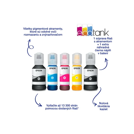 Spausdintuvas Epson | daugiafunkcis įrenginys | EcoTank L6490 | Inkjet | Spalvotas | 4-in-1 | Wi-Fi | Juodas and baltas