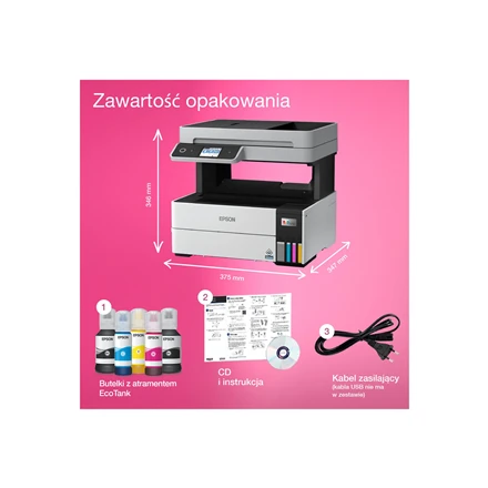 Spausdintuvas Epson | daugiafunkcis įrenginys | EcoTank L6460 | Inkjet | Spalvotas | 3-in-1 | Wi-Fi | Juodas and baltas