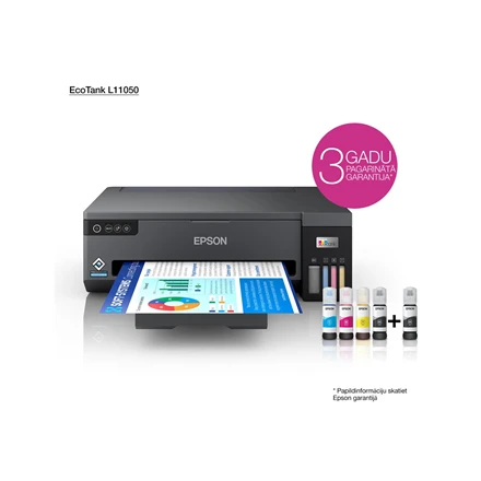 Spausdintuvas Epson | Ecotank | L11050 | Inkjet | Spalvotas | A6 | Wi-Fi | Juodas