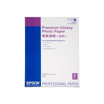„Epson Premium Glossy Photo Paper“, DIN A2, 255 g/m2, 25 lapai