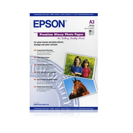 „Epson Premium“ blizgus fotopopierius, DIN A3, 255 g/m², 20 lapų