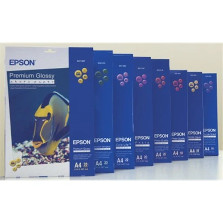Epson Premium Semigloss Photo Paper, DIN A4, 251g/mÂ², 20 Sheets | A4