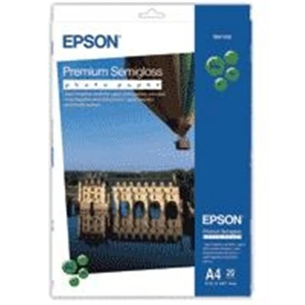 Epson Premium Semigloss Photo Paper, DIN A4, 251g/mÂ², 20 Sheets | A4
