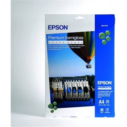Epson Premium Semigloss Photo Paper, DIN A4, 251g/mÂ², 20 Sheets | A4
