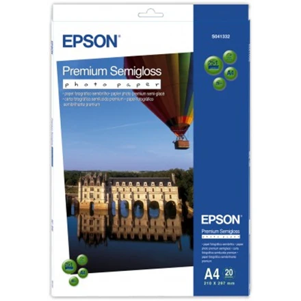 Epson Premium Semigloss Photo Paper, DIN A4, 251g/mÂ², 20 Sheets | A4
