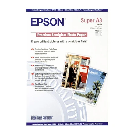 Epson Semigloss fotopopierius DIN A3+, 250g/m2, 20 lapų
