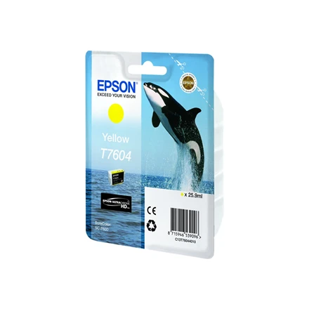 Epson T7604 | Rašalo kasetė | Geltona
