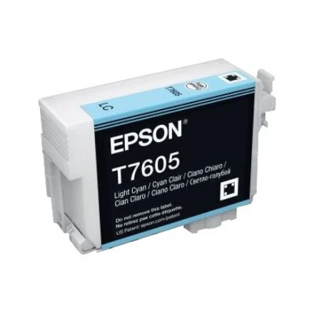 Epson T7605 | Rašalo kasetė | Šviesiai žalsvai mėlyna
