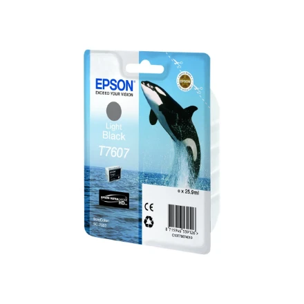 Epson T7607 | Ink Cartridge | Light Juodas