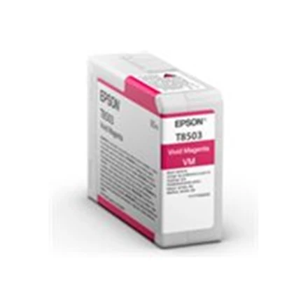 Epson T85030N Singlepack rašalas, Vivid Magenta | Epson Epson | T8503 | Epson T8503 – ryškiai purpurinė – originali – rašalo kasetė | Rašalo kasetė | Ryški purpurinė