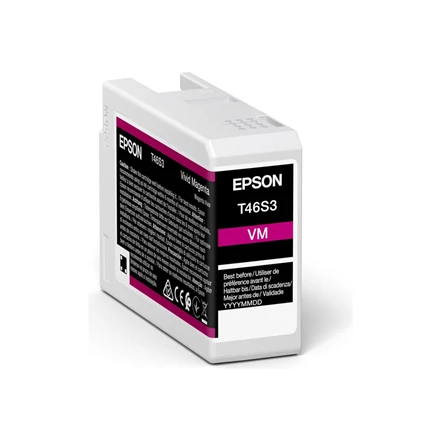 „Epson Singlepack T46S3 UltraChrome Pro 10“ rašalo kasetė, 25 ml | Rašalo talpykla | Ryškiai rausvai raudona