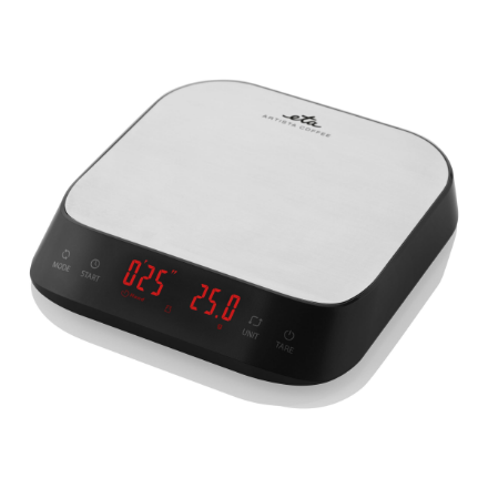 ETA | Virtuvinės svarstyklės | ETA877790000 Artista | Maksimalus svoris (talpa) 3kg | Gradacija 1 g | Ekrano tipas: LED | Integruotas laikmatis | Sidabrinis