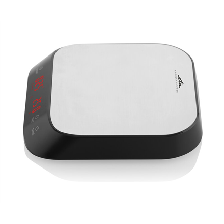 ETA | Virtuvinės svarstyklės | ETA877790000 Artista | Maksimalus svoris (talpa) 3kg | Gradacija 1 g | Ekrano tipas: LED | Integruotas laikmatis | Sidabrinis