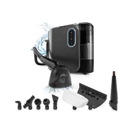 Dulkių siurblys ETA | Multipurpose Garinis valytuvas | ETA721490000 Steam&Clean | Vacuum Cleaner | 2000 W | Juodas | Vanduo tank capacity 1.3 L