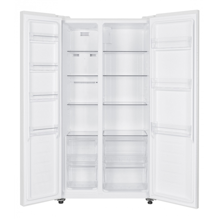 ETA | Šaldytuvas | ETA139790000EN | Energy efficiency class E | Free standing | Side by side | Height 177 cm | No Frost system | Šaldytuvas net capacity 291 L | Šaldiklis net capacity 151 L | Ekranas | 39 dB | Baltas