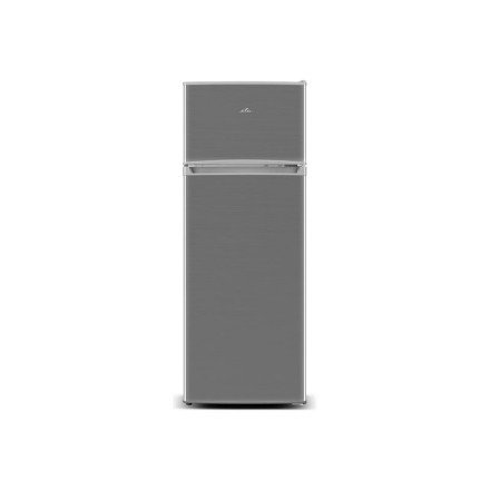 ETA | Šaldytuvas | ETA254790010E | Energy efficiency class E | Free standing | Double Door | Height 142.6 cm | Šaldytuvas net capacity 169 L | Šaldiklis net capacity 37 L | 40 dB | Sidabrinis