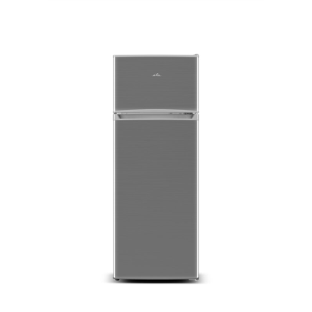 ETA | Šaldytuvas | ETA254790010E | Energy efficiency class E | Free standing | Double Door | Height 142.6 cm | Šaldytuvas net capacity 169 L | Šaldiklis net capacity 37 L | 40 dB | Sidabrinis