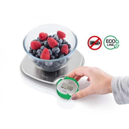 ETA | Virtuvinės svarstyklės | ETA477090000 ECOlogic | Graduation 1 g | Ekranas type LCD | Stainless Steel