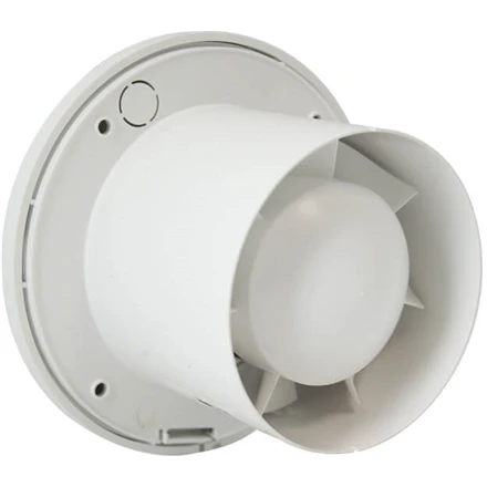 Europlast Vonios kambario ištraukimo ventiliatorius, apvalus EA100 Vonios kambario ventiliatorius, 15 W, skersmuo 10 cm, Baltas