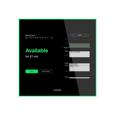 Evoko Naso Room Manager | Evoko | Naso | 8 " | Landscape | Wi-Fi