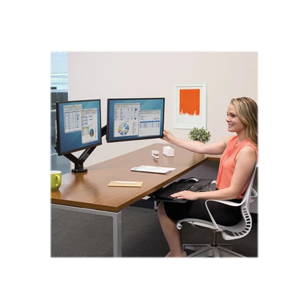 Laikiklis Fellowes | Platinum Series Dual Horizontal Monitorius Arm | 8042501 | Juodas