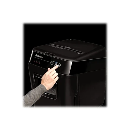 Fellowes Cross-Cut | AutoMax 200C | Juodas | Popieriaus smulkinimas | Kompaktinių diskų smulkinimas | Kreditinių kortelių smulkinimas